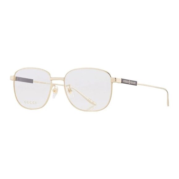 NEW GUCCI EYEGLASSES GOLD UNISEX EYEWEAR GUCCI GG1312O 002